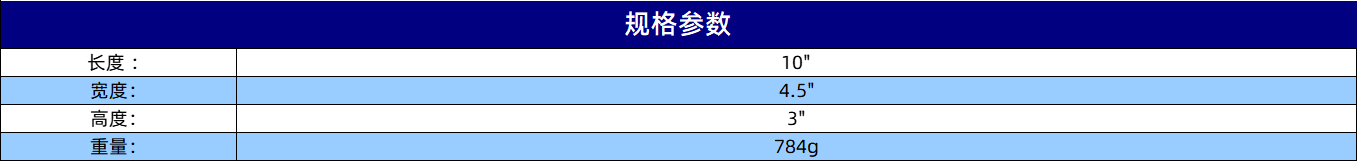 规格参数